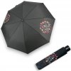 DOPPLER Mini Fiber Paris je Taime - dámský skládací deštník černá 726465P04