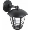 RABALUX SK Svietidlá s.r.o. Vonkajšie nástenné svietidlo Marseille 8617 - čierna - priehľadná