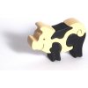 Fauna Drevené vkladacie puzzle z masívu malé prasiatko