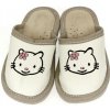 Papuče KITTY biele