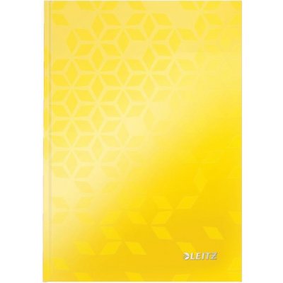LEITZ Záznamová kniha Leitz WOW A5 80 listov linajková žltá
