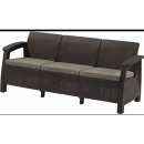 ALLIBERT POHOVKA CORFU II MAX LOVE SEAT BROWN + BEIGE