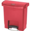 Kôš nášlapný Front STEP SLIM JIM 15l červený Rubbermaid (Odpadkový nášlapný kôš STEP SLIM JIM 15litr. Rubbermaid červený)