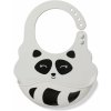 BabyOno podbradník silikónový Lemur sivá