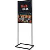 Jansen Display Plakátový stojan Decor s klaprámem A1 černá, 630 x 1792 mm