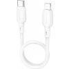 Dátový kábel Borofone BX93 Super - USB na Lightning - PD 20W 0,25 m biely