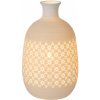 Lucide 13534/26/31 stolná lampička Tiesse 1x40W | E14 - biela, porcelán, vypínač na kábli