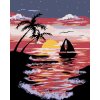 ZUTY Maľovanie podľa čísel - PLACHETNICA V ODLIVE Rámovanie: vypnuté plátno na rám, Rozmer: 80x100 cm
