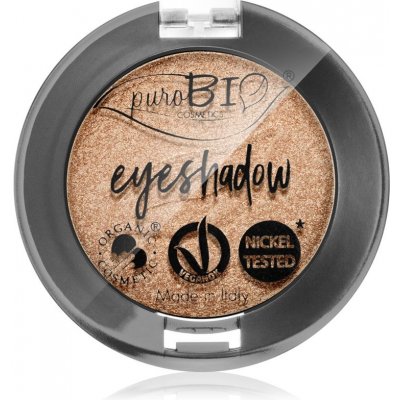 puroBIO Cosmetics Compact Eyeshadows očné tiene 01 Sparkling Wine 2,5 g