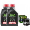 Olejový filter HifloFiltro HF204 + Olej 10w40 Motul 4T 5100 2L