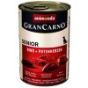 Animonda GRANCARNO® dog senior hovädzie a morčacie srdiečka 400g konzerva