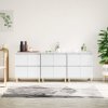 Příborníky 3 ks bílé 60 x 35 x 70 cm kompozitní dřevo 3185767