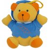 Detská plyšová hračka s hracím strojčekom Baby Mix medvedík modrý
