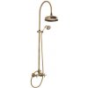 Sprchový systém Paffoni Ricordi s kohútikovou batériou bronz ZCOL000BR