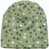 ENIE BABY Čiapka detská Dots olive 9-12m