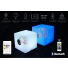 Bluetooth reproduktor Kocka LED farebný + 10W výkon + IP44 - exterier / interier