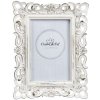 Clayre & Eef Foto rámček bielý s patinou - 17*2*22 cm / 10*15 cm - Clayre & Eef