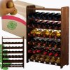 Regál na víno RW31-36P polica regál na 36 fliaš, hnedý