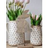 Clayre & Eef Hnedá antik drevená dekorácia králik na podstavci - 14*8*30 cm - Clayre & Eef