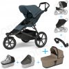 Set 7v1 Thule Urban Glide 3 Dark Slate s magnetickou sponou + pláštenka + ochranná sieť + madlo + korbička Tinted Taupe + pláštenka + ochranná sieť na korbičku