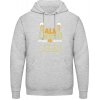 AWDis Hoodie Mikina - All I Need is Beer - Šedivá sivá - L - Pánske