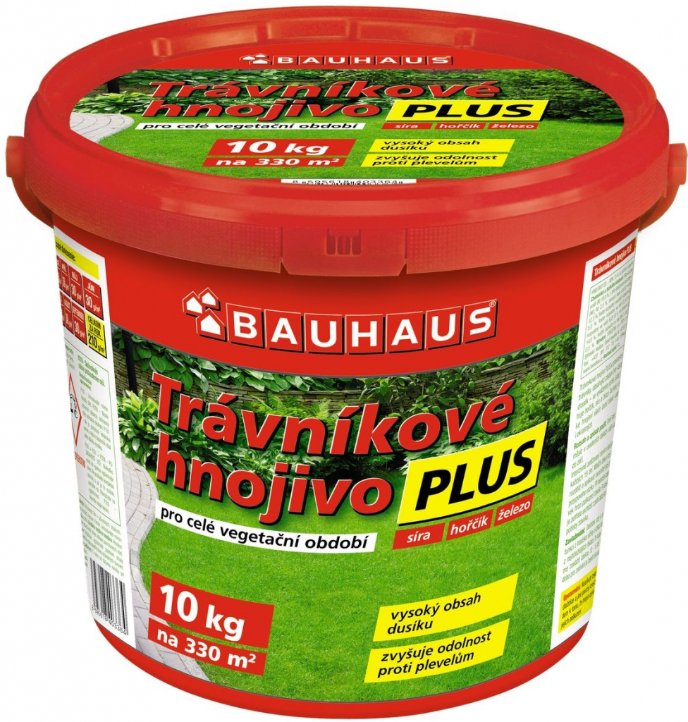 BAUHAUS Trávnikové hnojivo Plus 10 kg