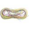 Povrázky zapletacie farebné 35 ks 105 cm