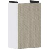 Hansgrohe Xevolos E - Umývadlová skrinka 58x34x25 cm, 1 dvierka, pánty vľavo, matná biela/bronz 54166390