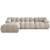 Micadoni Rohová modulárna sedačka Bellis, 4-miestna – tmavá béžová