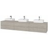 Dreja Kúpeľňová skrinka MODULE SZZ6 240 umývadlo Joy 3 - D05 Oregon / D05 Oregon / Stred + Pravé