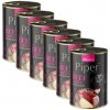 Piper Adult s hovädzími držkami a červenou repou 6 x 400 g