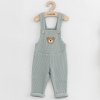 Dojčenské zahradníčky New Baby Luxury clothing Oliver sivé, veľ. 74 (6-9m)