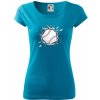 Baseball lopta v triku - Dámske tričko Pure - XL ( Svetlý tyrkys )