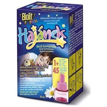 Biolit Kids Hajánek elektrický odpařovač proti komárům 35ml