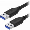 AlzaPower Core USB-A to USB-A 3.2 Gen 1 0.5m čierny APW-CBAMAM305B