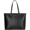 vrúbkovaná shopper kabelka Olympia Čierna