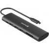 Swissten usb-c hub 7-in-1 (usb-c 100w, hdmi 4k, 1x usb-a 3.0, 2x usb-a 2.0, sd, micro sd) aluminium (44040202)