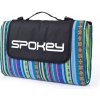 Spokey PICNIC FLORAL Pikniková deka s popruhom, 130x140 cm