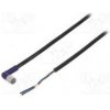 Připojovací kabel M8 PIN 3 úhlový 2m zástrčka 0,5A -10÷65°C