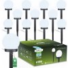 Solárna lampa zapichovacia Lumiled biela 34 cm 12 ks