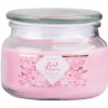 Emocio Vonná sviečka v skle s viečkom Pink Flower 100 x 79 mm, 225 g