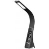 Immax LED stolná lampička Leather 6.5W čierna / 300lm / 5V / 1.0A / 3 farby svetla / flexibilné rameno / USB (08947L)