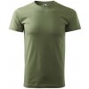 MALFINI BASIC 129 / Tričko, pánske - khaki L