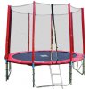 Goodjump TOP 4UPVC RED trampolína 305 cm s ochrannou sítí + žebřík + krycí plachta + kotvící sada 4 (ks)