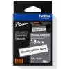 TZE-S241, biela/čierna, 18 mm - páska BROTHER TZS241 čierne písmo, biela páska extra lepivá ADHESIVE Tape (18mm) TZES241