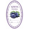 Samolepka na fľašu SZILVA PÁLINKA/SLIVOVICA domáca ovál 16ks etikiet HU