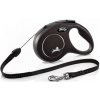 FLEXI Vodítko New Classic lanko 8 m. čierne. do 12 kg