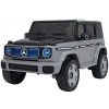 Detské autíčko s elektrickým pohonom 4x4 Mercedes Benz EQG - strieborné