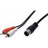 Kábel audio DIN5pin(M) -> 2x cinch (M) , 1,5m
