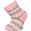 Dojčenské bambusové ponožky Babarik ružová/šedá